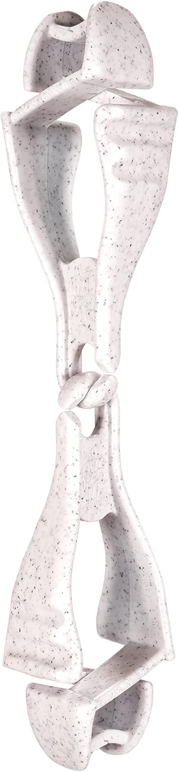 Ergodyne Squids 3400 Glove Clip Holder with Dual Clips, 6-1/2in, Granite, Pack of 6