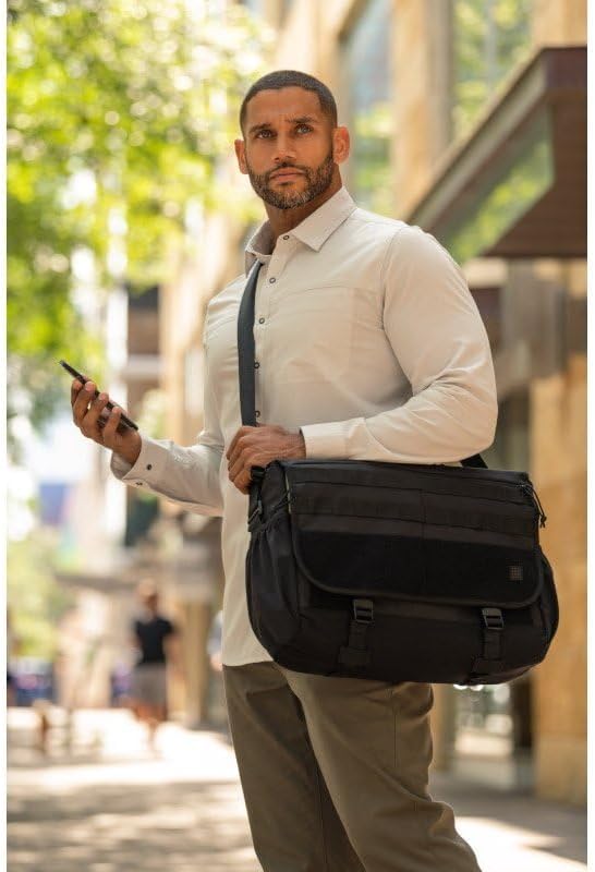 5.11 Tactical Unisex Overwatch Messenger Bag, Shoulder Strap Laptop Carrying Case, 18 Liter Capacity, Style 56648ABR, Black