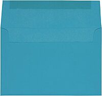 JAM Paper Blue Booklet Invitation Envelopes, Recycled, Gummed Seal
