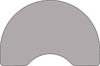 Flash Furniture Wren 48''W x 72''L Kidney Grey Thermal Laminate Activity Table - Standard Height Adjustable Legs