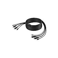 Belkin Dual-Head DP to DP KVM Combo Cable, 6ft - 6 ft KVM Cable for KVM Switch, Mouse, Keyboard, Computer, Server - Black