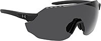 Under Armour Adult Ua Halftime Shield Sunglasses Matte Black/Black 99 Millimeters
