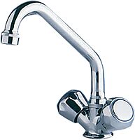 Scandvik Chrome Galley Mixer w/Swivel Spout