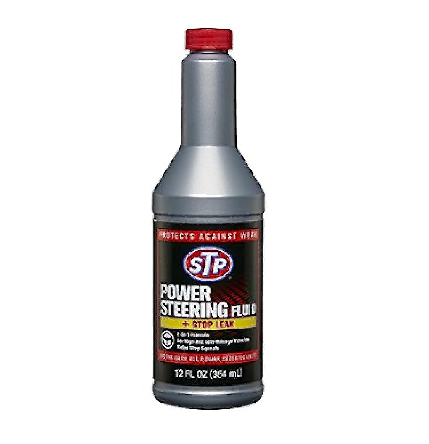 AUTO:STP:STP HIGH MILEAGE POWER STEERING FLUID + STOP LEAK