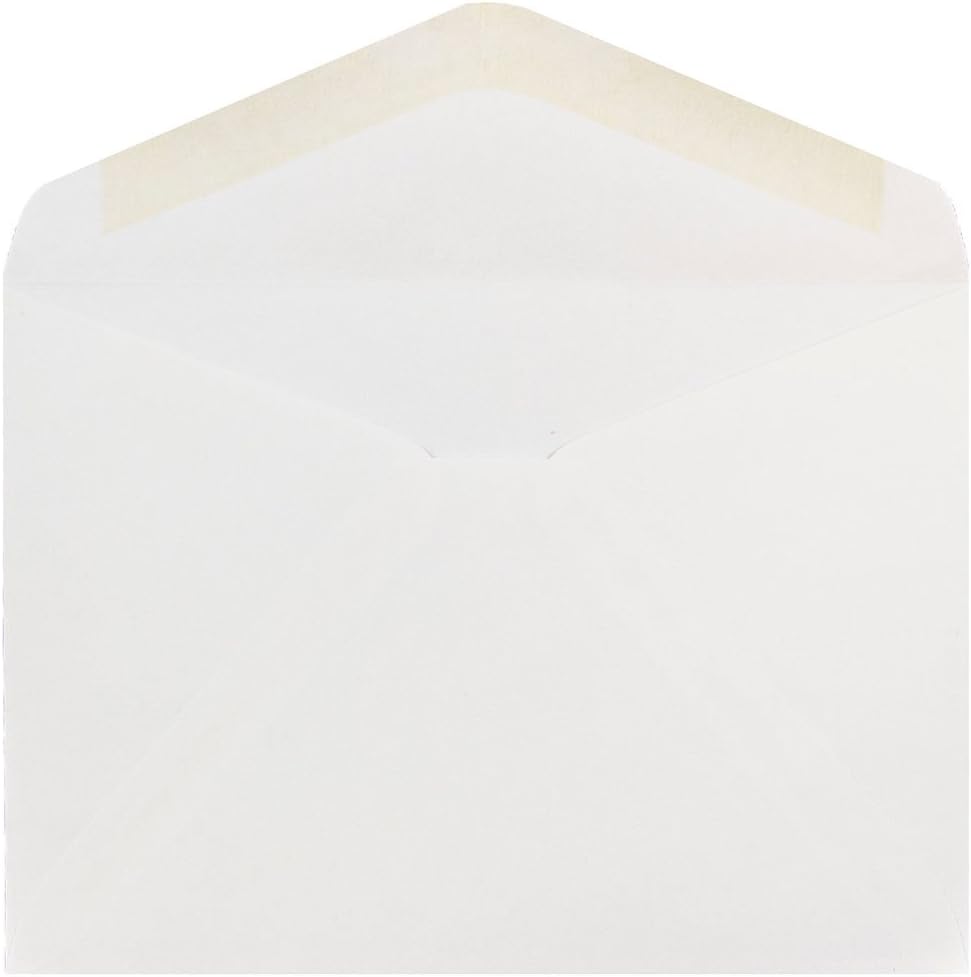 JAM PAPER A7 Commercial Invitation Envelopes with V-Flap - 5 1/4 x 7 1/4 - White - 25/Pack