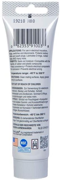 SUPER LUBE Silicone Dielectric & Vacuum Grease - 3 oz Tube