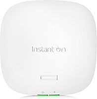 HPE Networking Instant On Access Point AP22 2x2 WiFi 6 Indoor Wireless Access Point | Long Range, Secure, Smart Mesh Support | Power Source Not Included | US Model (R4W01A) Power Adapter Not Included