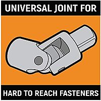 GEARWRENCH 19 Pc. 1/2" Drive 6 Pt. Standard Mechanics Tool Set, SAE - 80791