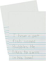 Pacon Newsprint Handwriting Paper, Picture Story, Ruled Short, 9" x 12", 500 Sheets, 3 Packs