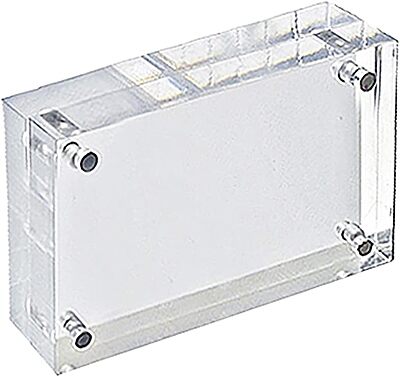 Azar Displays Acrylic Vertical/Horizontal Block Frame with Magnets