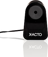 X-ACTO Pencil Sharpener, Mighty Mite Electric Pencil Sharpener, With Pencil Saver®, SafeStart® Motor, Black, 1 Count - Home, Office, School, Teacher Supplies
