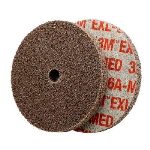 10/Pk 3M Scotch-Brite 2"x1/8"x3/16" 6A MED EXL Unitized Wheel 15512