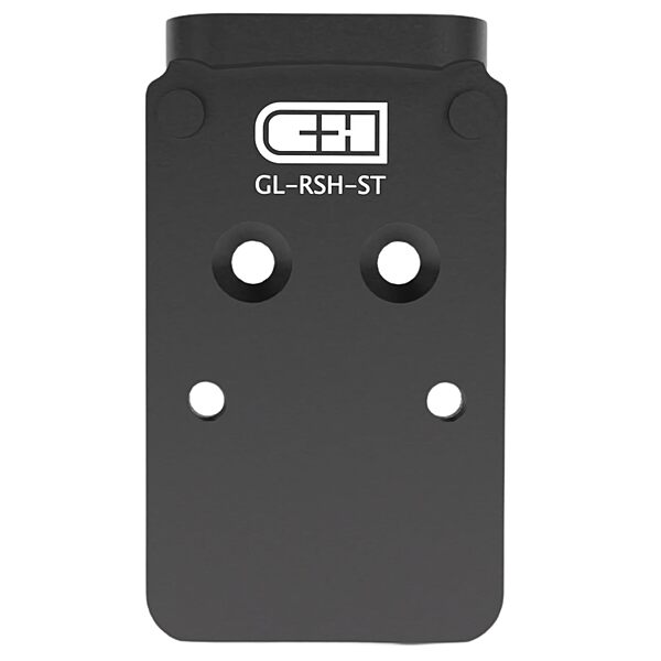 C+H Optics MOS Adapter Plate for G17 G19 MOS | Compatible with Trijicon RMR/SRO, Holosun 407C/507C/508C/508T | Made in The USA Mild Grade Steel