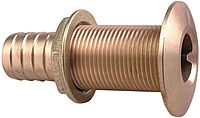PERKO Thru-Hull Connection for Use with Hose - Bronze (Plain or Chrome-Plated)