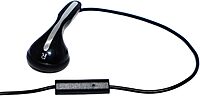 Avid Products AE-1M Disposable Stereo Black School Earbuds with Mic, Black Single