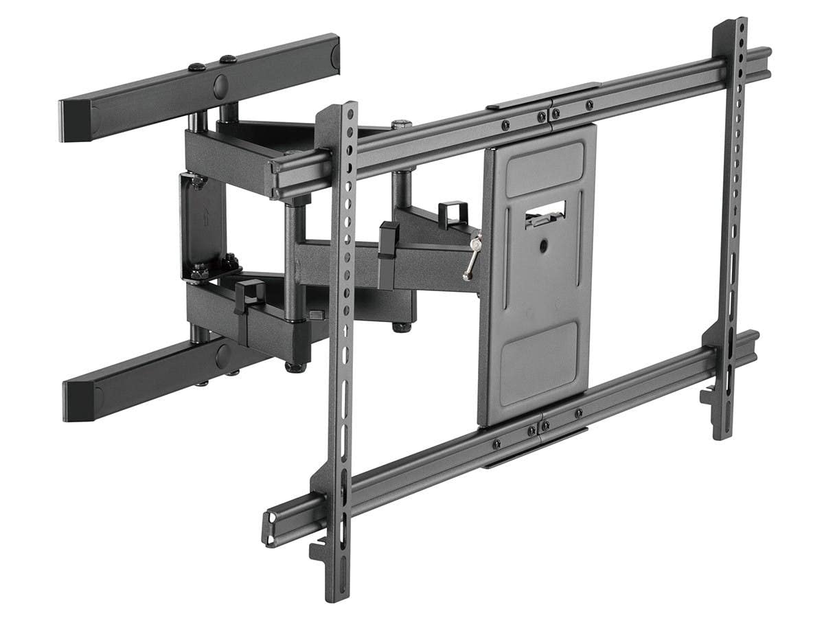 Monoprice Commercial Full Motion TV Wall Mount Bracket for 43" to 90" TVs up to 132lbs, Max VESA 800x400, Fits Curved Screens