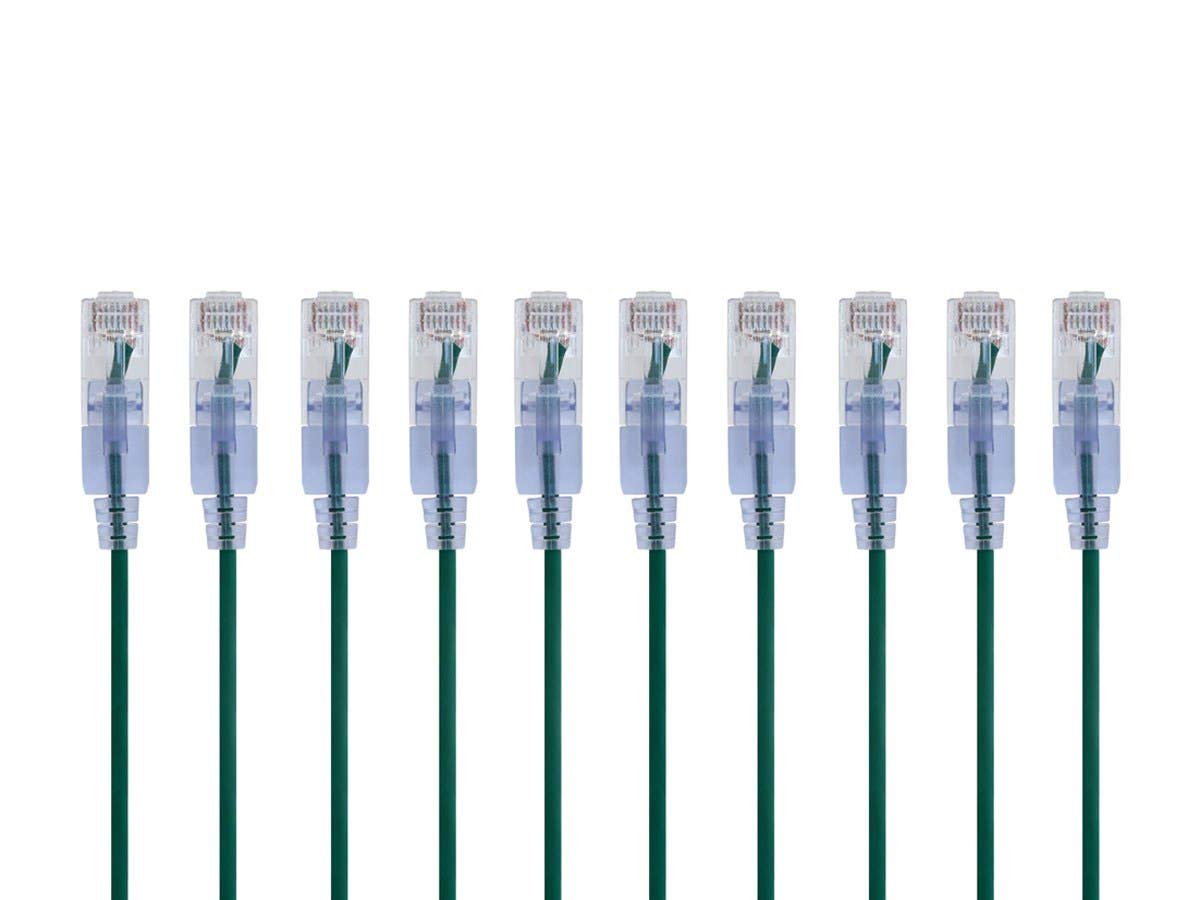 Monoprice SlimRun Cat6A Ethernet Patch Cable - 30AWG UTP Snagless RJ45 10G