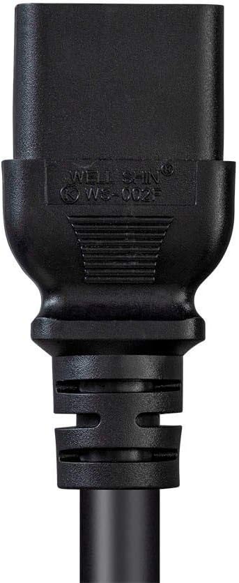Monoprice Heavy Duty Power Cord - NEMA 5-20P to IEC 60320 C19, 20 Amp, 6ft