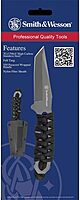 Smith & Wesson SW910TAM 5.9in High Carbon S.S. Full Tang Neck Knife with a 2.8in Tanto Blade and Paracord Handle for Outdoor, Tactical, Survival and EDC