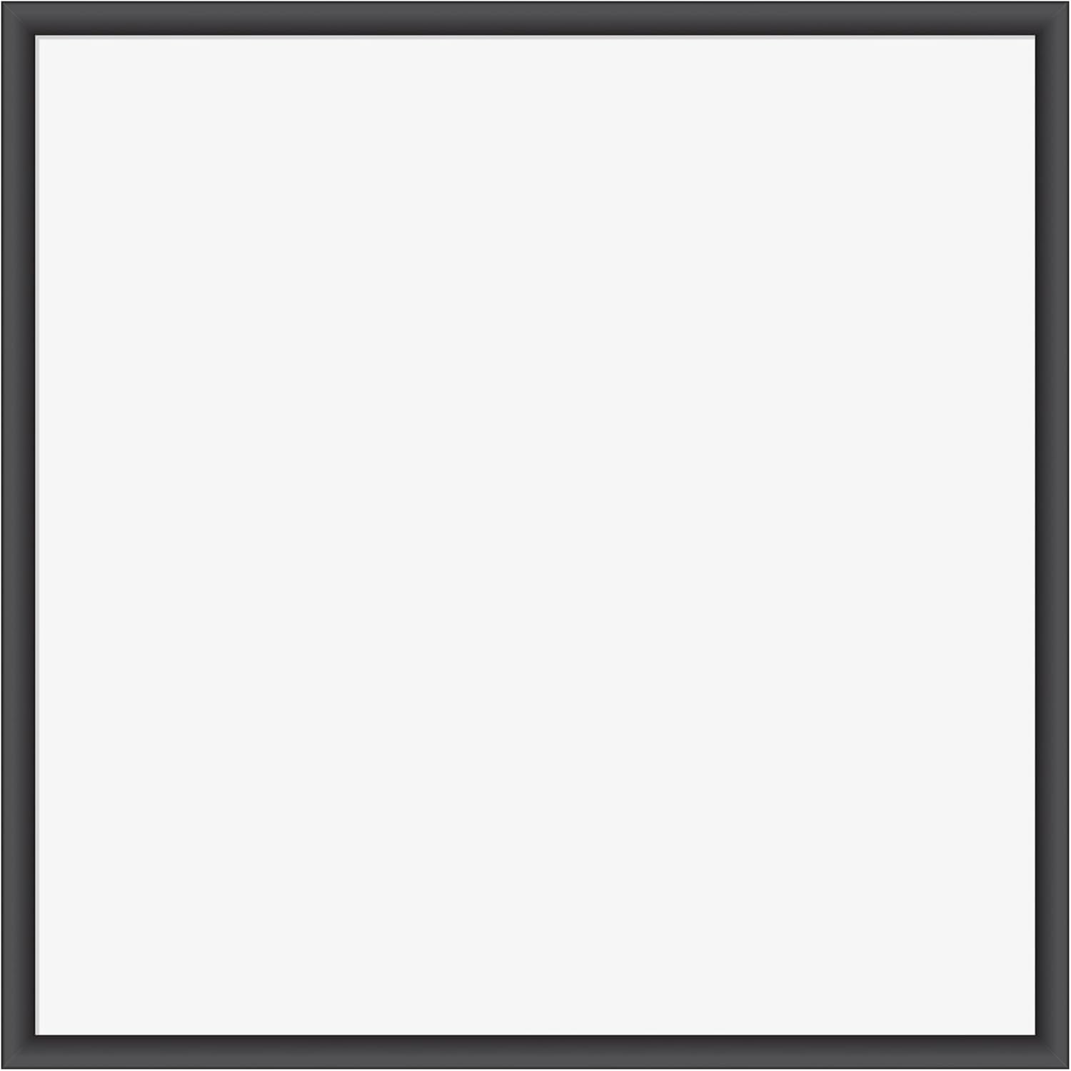 U Brands Magnetic Dry-Erase Board, 35in x 35in, Black Wood Frame