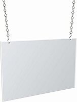 Azar Displays Hanging Poster Frames, Clear Acrylic, Ceiling-Mount
