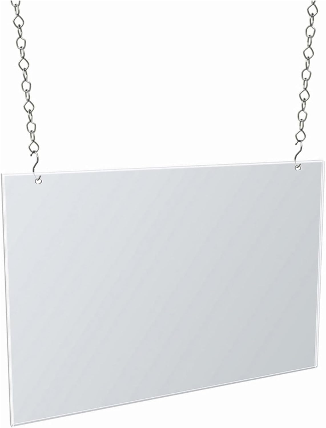 Azar Displays Hanging Poster Frames, Clear Acrylic, Ceiling-Mount