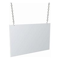 Azar Displays Hanging Poster Frames, Clear Acrylic, Ceiling-Mount