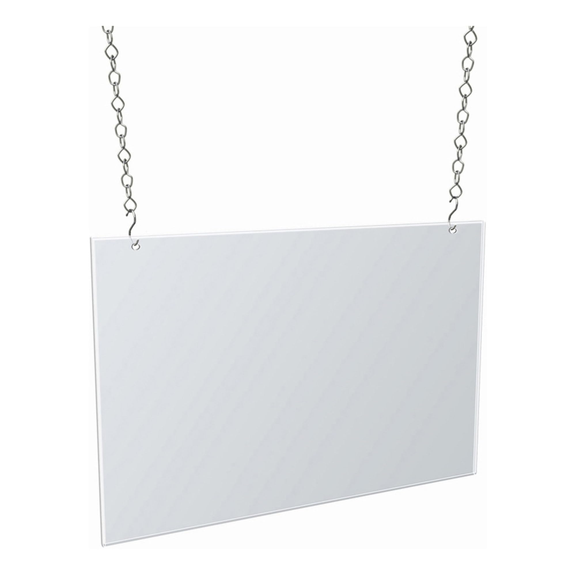 Azar Displays Hanging Poster Frames, Clear Acrylic, Ceiling-Mount
