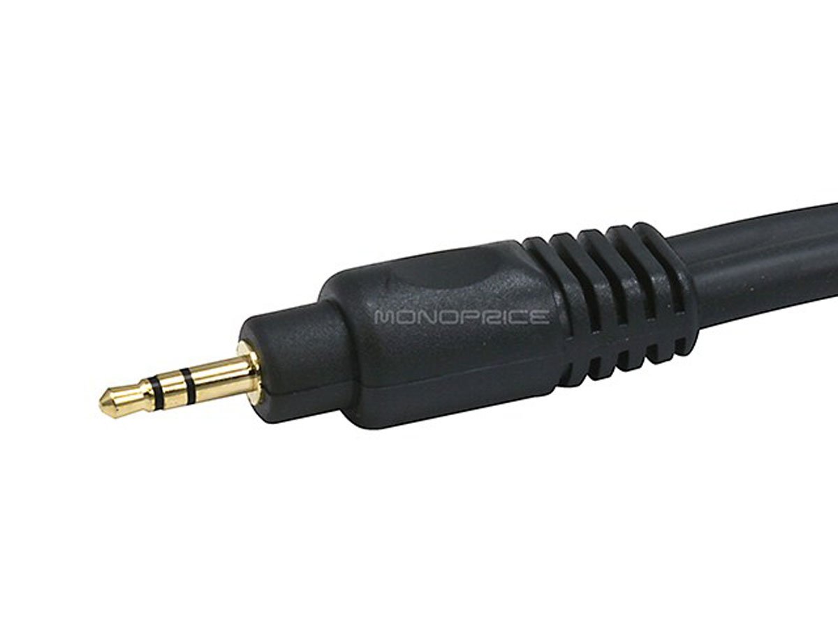 MONOPRICE 3.5mm Stereo Extension Cable - Male to Female, 22AWG Coaxial, Gold-Plated
