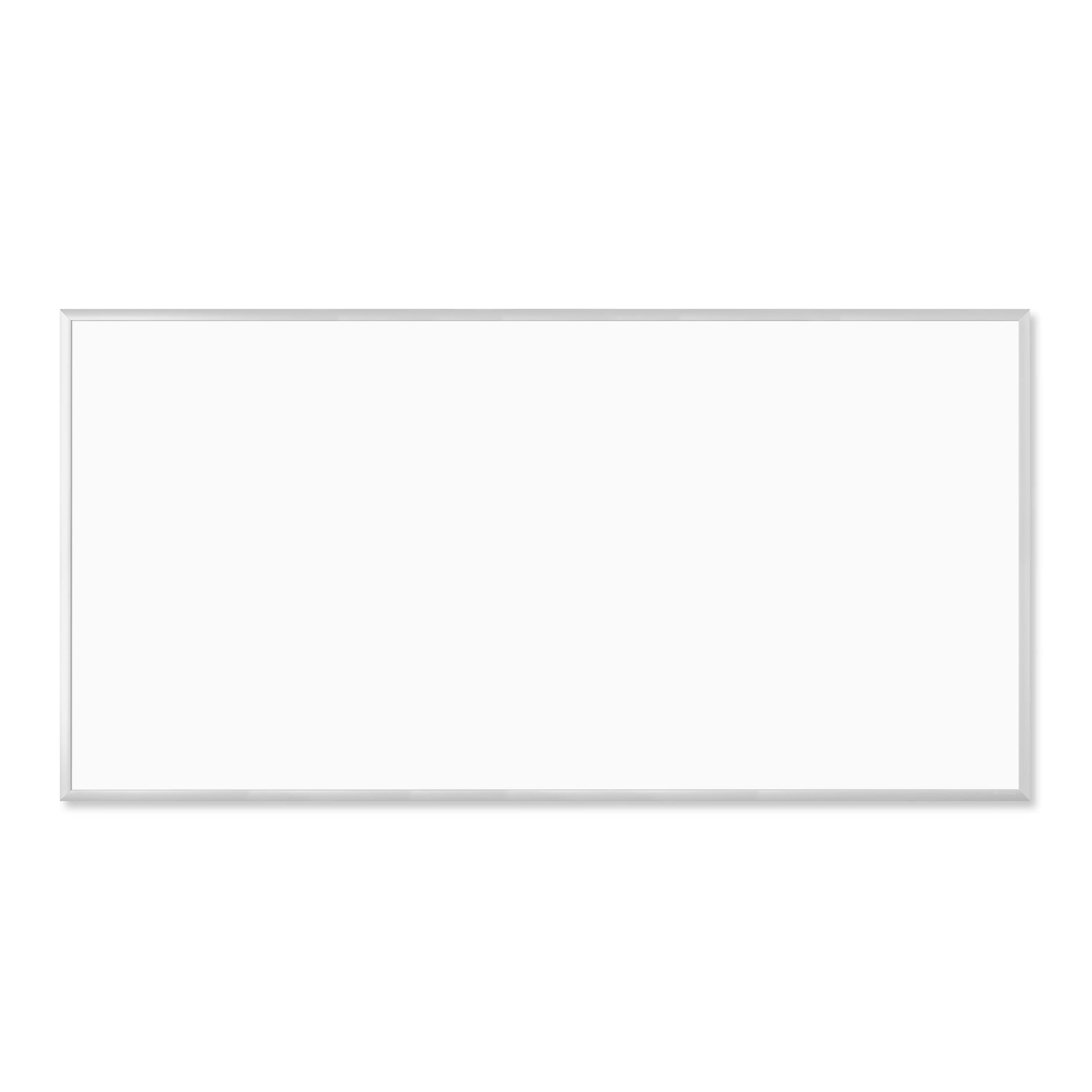 U BRANDS Melamine Non-Magnetic Dry-Erase Board, Silver Aluminum Frame