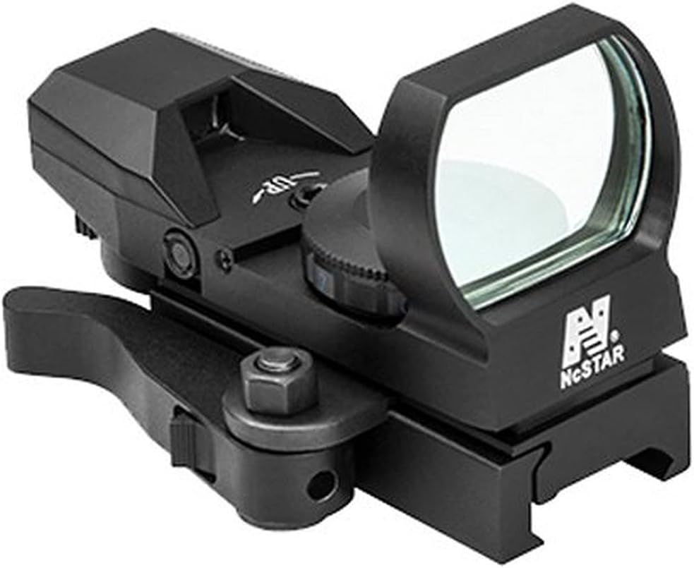NC Star D4BQ NcStar, Red Reflex Sight 4 Reticles, QR Mount, Black, Red
