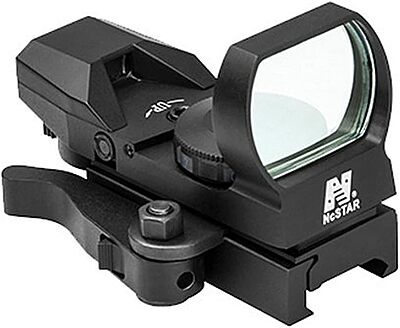 NC Star D4BQ NcStar, Red Reflex Sight 4 Reticles, QR Mount, Black, Red