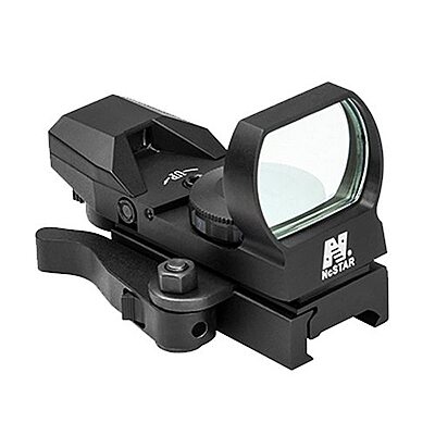 NC Star D4BQ NcStar, Red Reflex Sight 4 Reticles, QR Mount, Black, Red