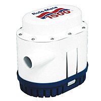 Rule-Mate RM1500A Automated Bilge Pump, No Float Switch Required, 1500 GPH, 12 Volt