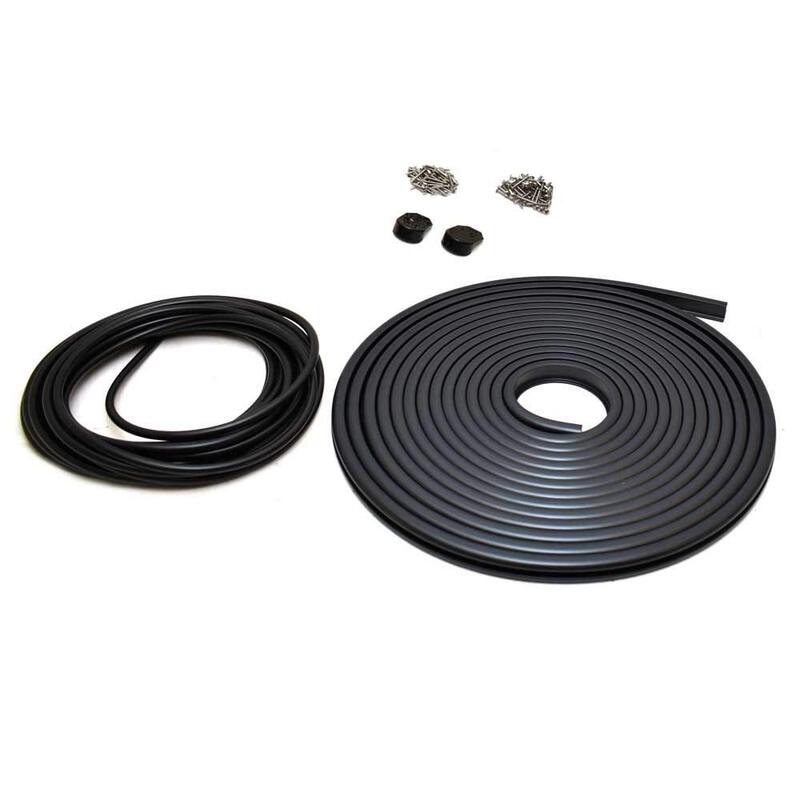 TACO METALS V11-3447BBK50-2 / Taco Flex Vinyl Rub Rail Kit - Black w/Black Insert - 50039;