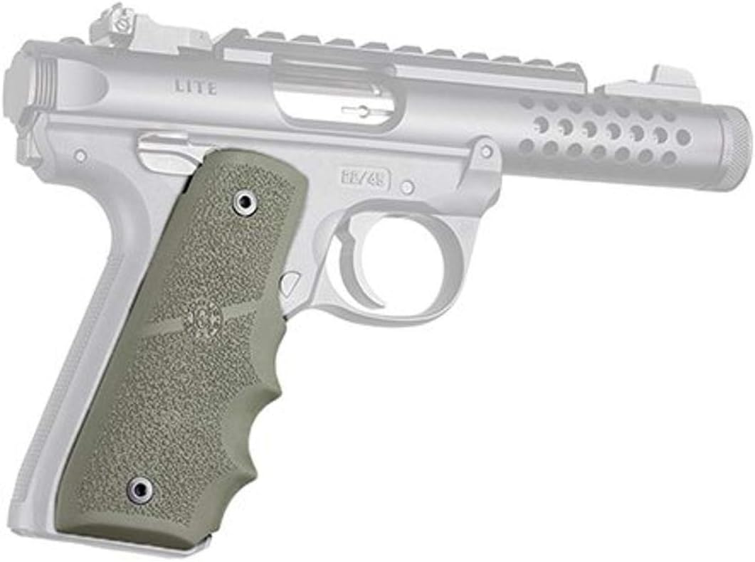 HOGUE OverMolded Checkered Rubber Grip Panels for Ruger 22/45 MK IV