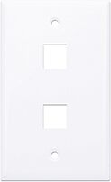 INTELLINET 2-Outlet Keystone Wall Plate
