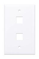 INTELLINET 2-Outlet Keystone Wall Plate