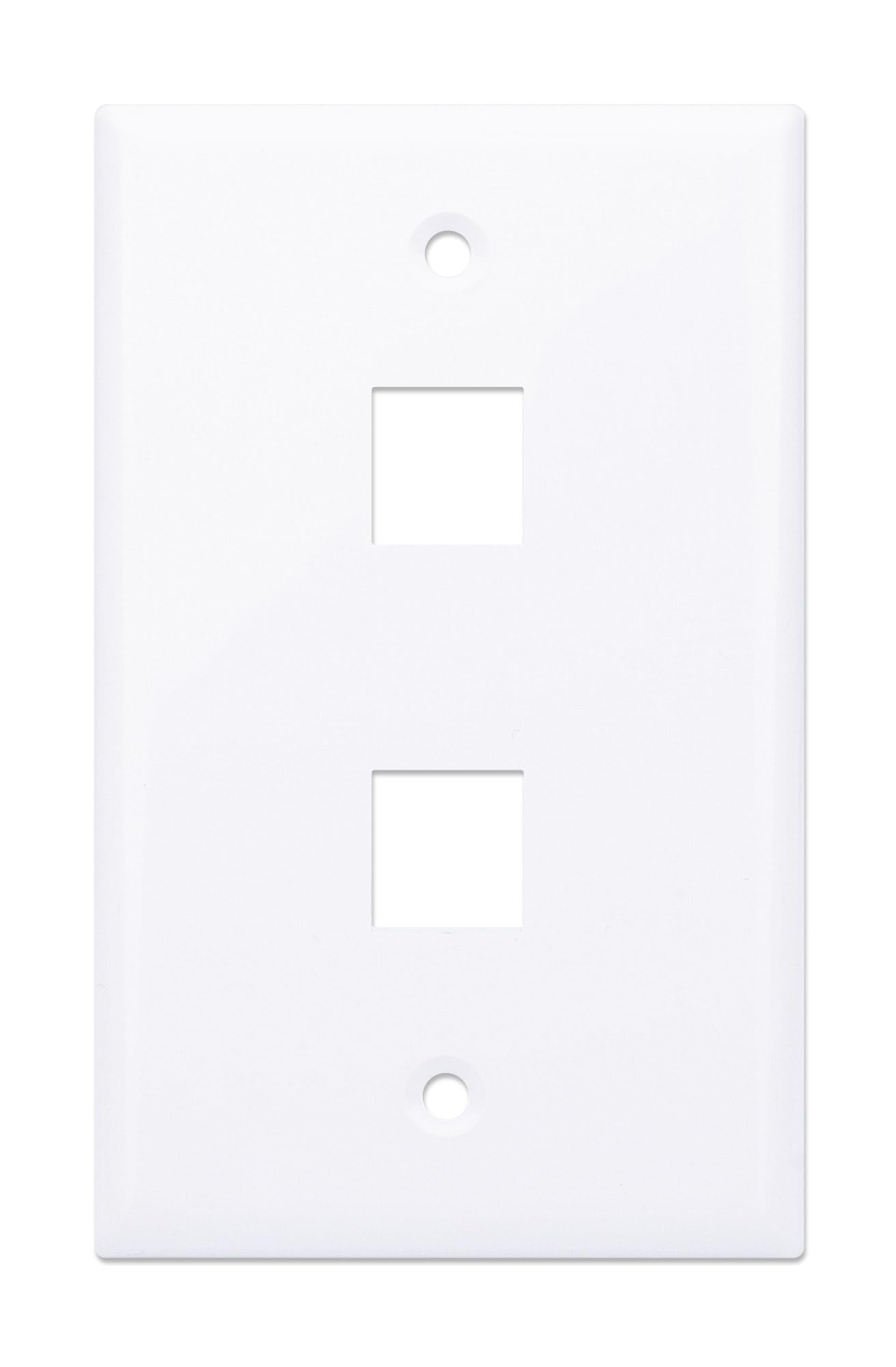 INTELLINET 2-Outlet Keystone Wall Plate