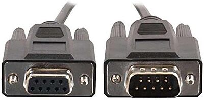 C2G 52030 DB9 M/F Serial RS232 Extension Cable, Black (6 Feet, 1.82 Meters)