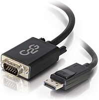 C2G Display Port Cable, Display Port to VGA, Male to Male, Black, 3 Feet (0.91 Meters), Cables to Go 54331 - TAA Compliant