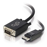 C2G Display Port Cable, Display Port to VGA, Male to Male, Black, 3 Feet (0.91 Meters), Cables to Go 54331 - TAA Compliant