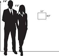 AZAR DISPLAYS Clear Acrylic U-Frame Sign Holders with Magnetic Strips