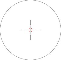 Trijicon VCOG VC18 1-8x28mm Rifle Scope, 34 mm Tube, First Focal Plane, Black, Red VC18-C-2400001