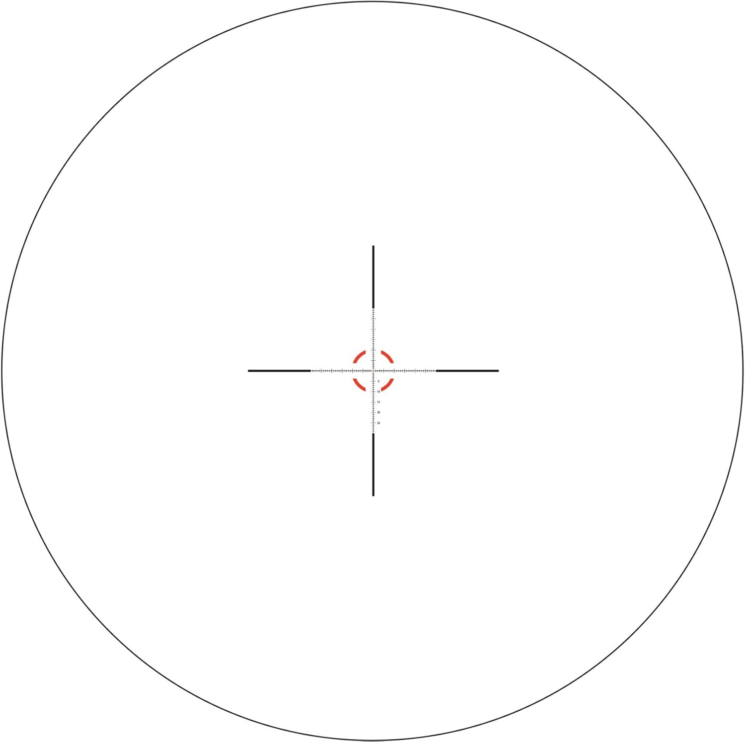 Trijicon VCOG VC18 1-8x28mm Rifle Scope, 34 mm Tube, First Focal Plane, Black, Red VC18-C-2400001
