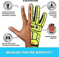 Ansell RINGERS R-161 Medium Duty Synthetic Leather Padded Impact Gloves