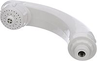 RT2498 Elegance Combination Faucet/Shower, Pull-Out Handheld Mixer Unit, Hot and Cold Water, 5.5-Foot Hose, White ABS