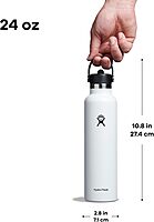 Hydro Flask Insulated Stainless Steel Water Bottle with Flex Straw Cap