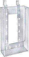 Azar Displays 252343 4.625" W X 1.25" D X 7.875" H Tri-Fold Size Slatwall Brochure Holder (10 Pack)