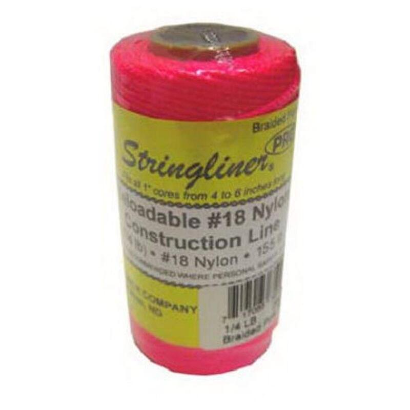 US Tape 35162#18 Construction Replacement Roll Braided FL. Pink 250'